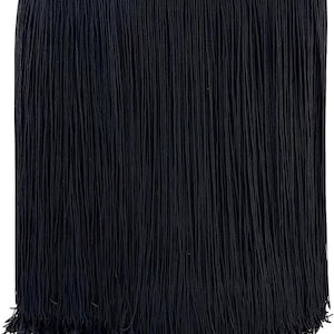 Flequillo de cadena de 30 cm de largo, negro, blanco y burdeos (precio reducido a medida)