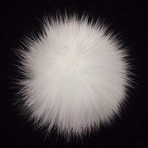Natural Genuine Fox Fur Pom Pom Ball 3''-4'' inch width