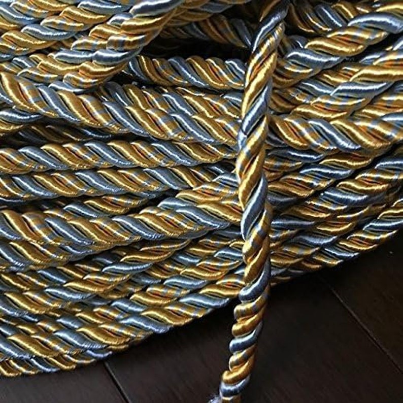 9mm Twisted Satin Cord Two Tone Colors Satin Rope Decoration - Etsy