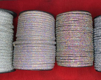 2 Yards 6mm Rhinestone Rope: Crystal DIY Trimming