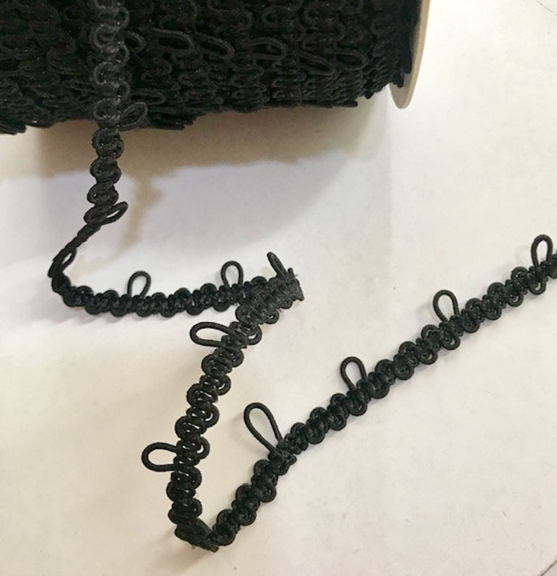 Elastic Button Loop 1 spacing white or ivory or Black/ Etsy