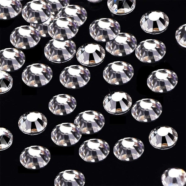 Crystal 4mm Loose Flat Back Rhinestone Packs/ Swarovski Shine Rhinestones Glue on Crystal SS16/1440Pcs