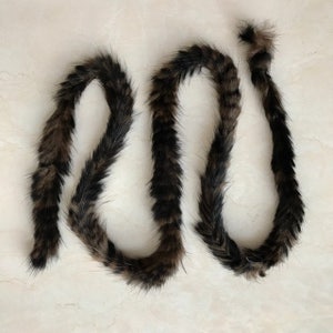 16mm wide Mink Fur Cord / Premium 1 yard/each piece