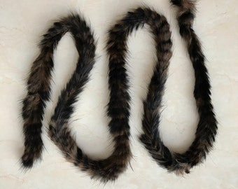 16mm wide Mink Fur Cord / Premium 1 yard/each piece