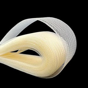 2&quot;inch Wide Ivory Polyester Horsehair Braid, selling per Roll 22 Yards