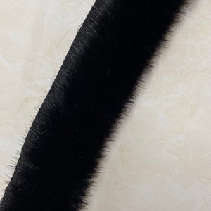 1 1/2 Inch Wide High Quality MINK Hairs Sewing Craft Material Fur Trim Fur Strip , Price Per Yard