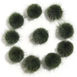 12 PCS Genuine Mink Fur Ball Pom pom for Craft Supplies, ,Key chain, Hair Pins Earrings Necklace Charm Headwear pompom Wedding Accessories