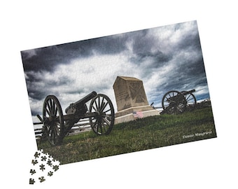 Rompecabezas del campo de batalla de Gettysburg, bandera estadounidense, 1014 piezas