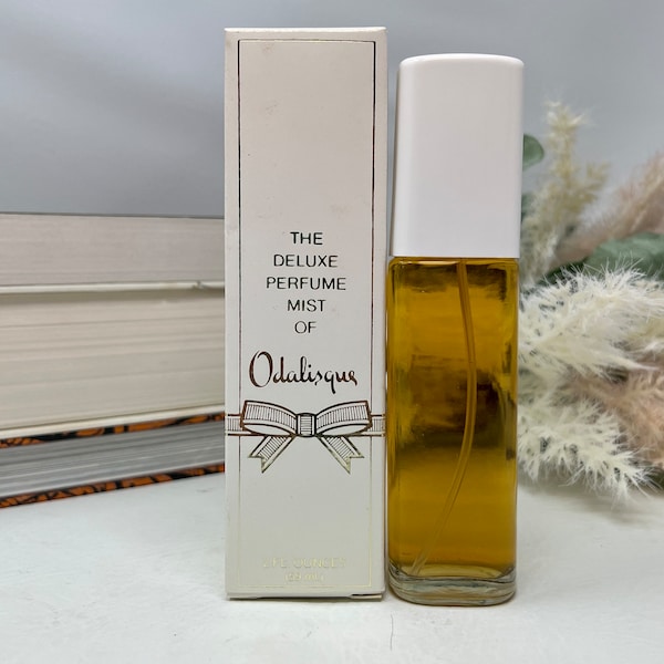 Vintage Nettie Rosenstein Odalisque Deluxe Perfume Mist 2 oz 59 ml New Old Stock