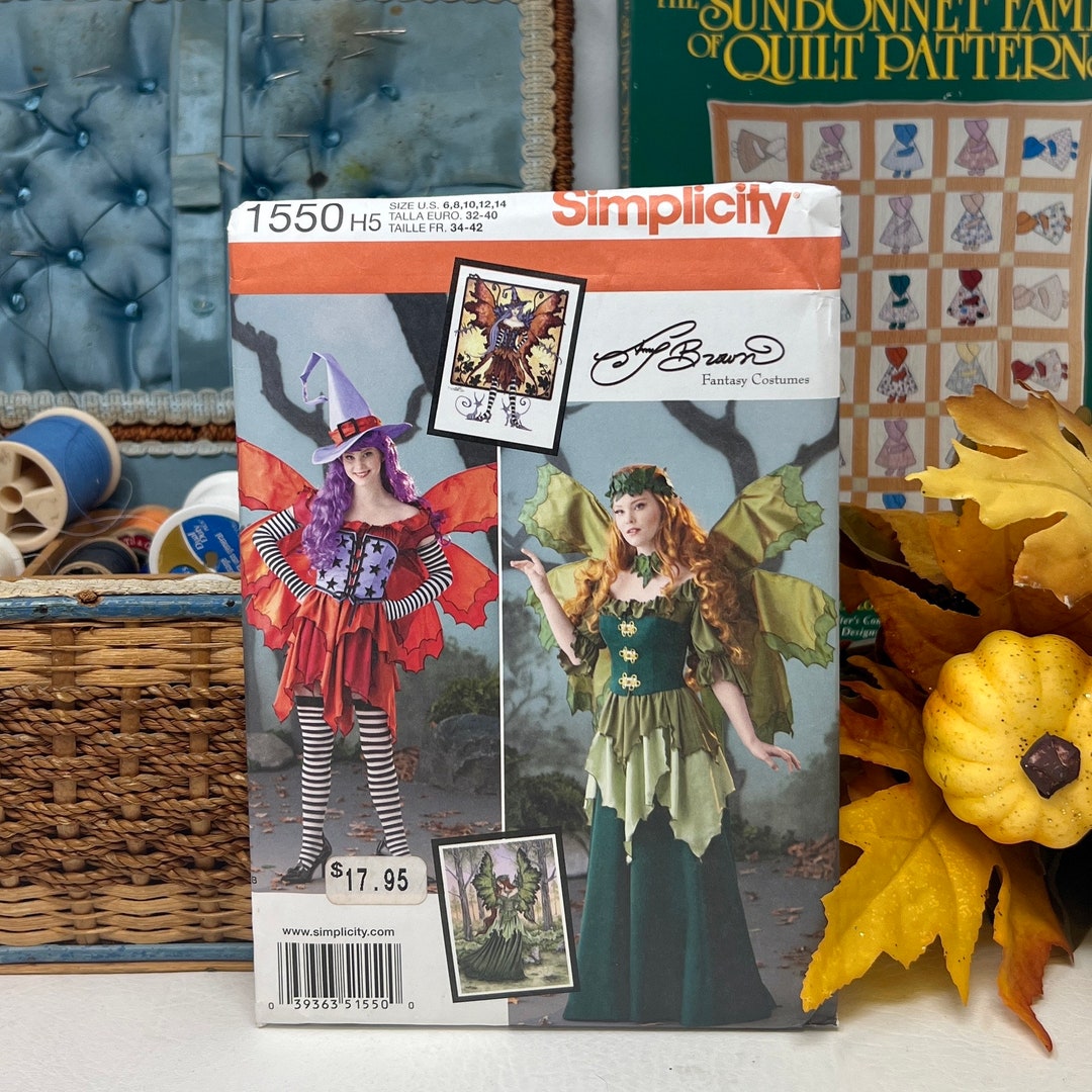 Simplicity Amy Brown Fantasy Costumes Fairy Dress Pattern Size - Etsy