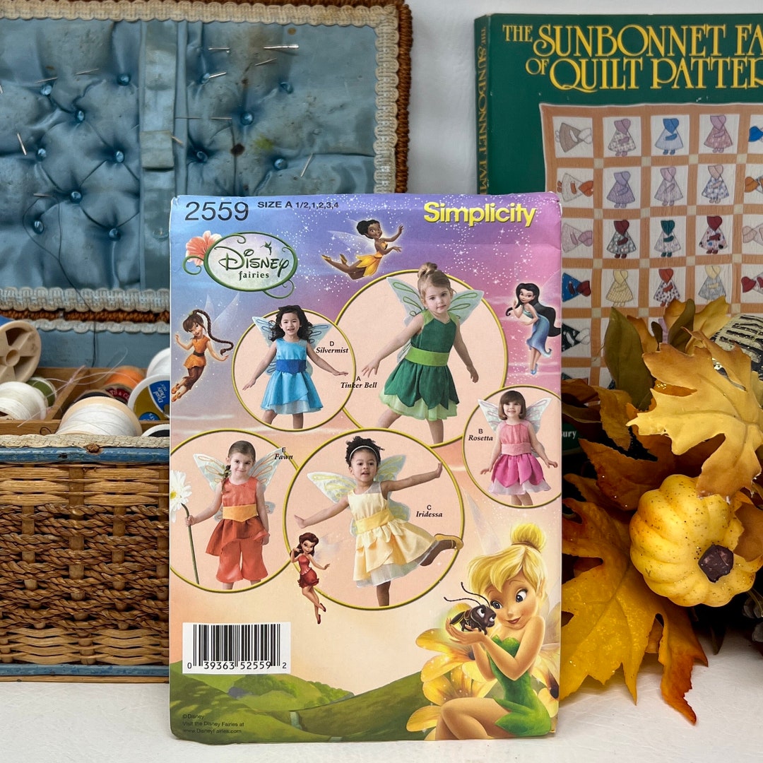 Simplicity Costume Disney Fairies Toddler's Dress Pattern Size A 1/2-4 ...