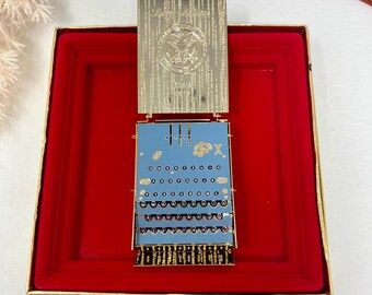 NSA Enigma Machine Ornament 2019 Metal Holiday Ornament, Gold with Box