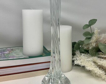 手吹きガラスの花瓶：ねじれた渦巻き模様 - Etsy 日本