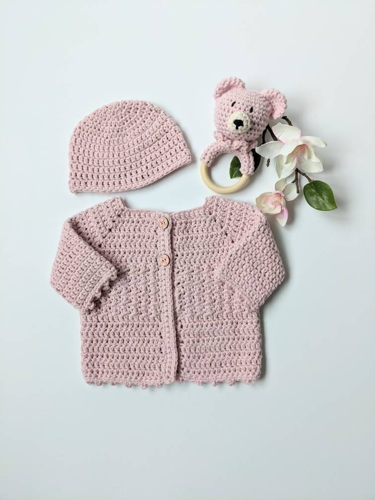 Handmade Newborn Baby Sweater Sets. Crochet Baby Sweater Sets. Etsy