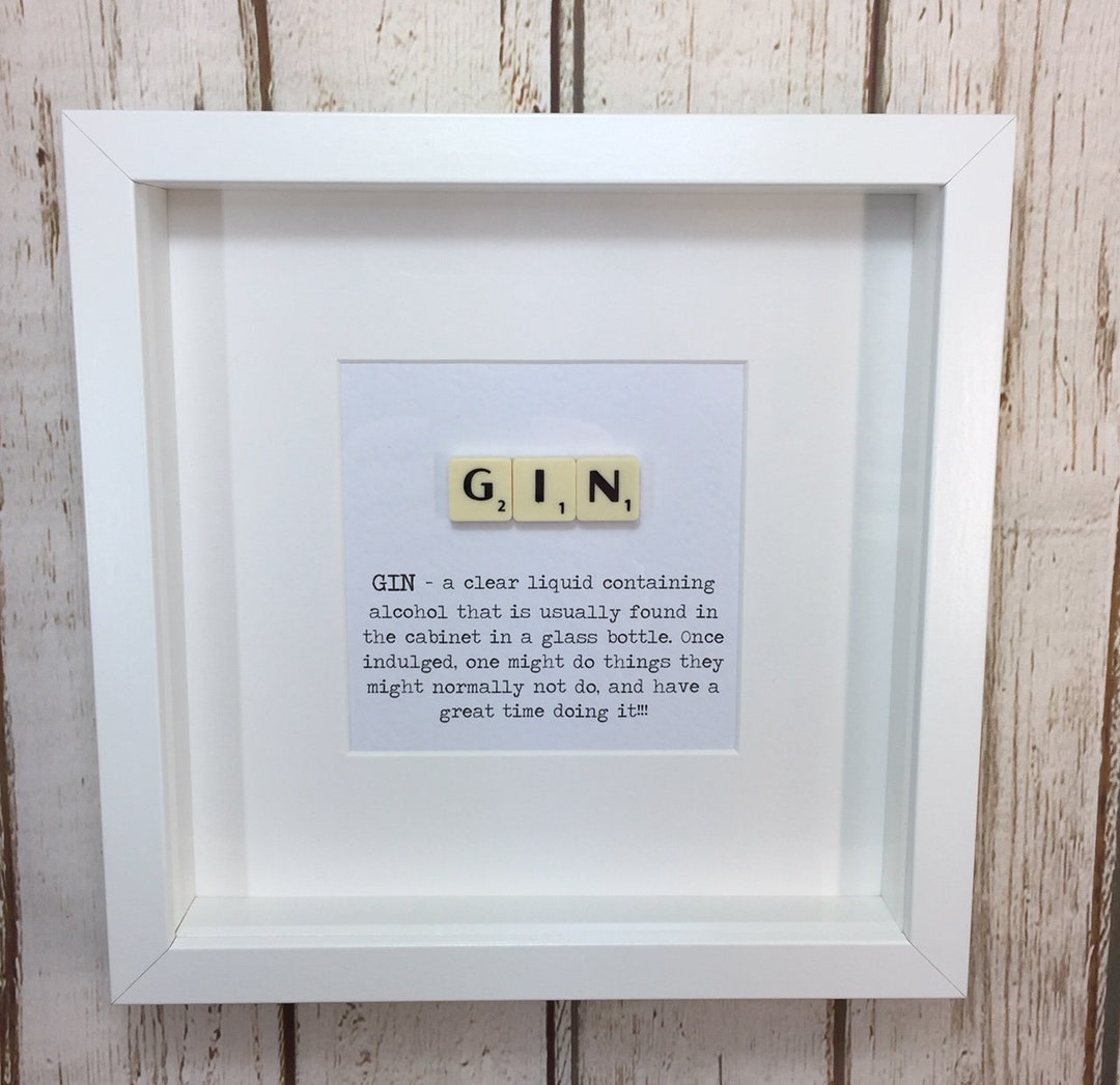 Gin Lover Quote Gin Meaning Meaning of Gin Present Gin Etsy UK