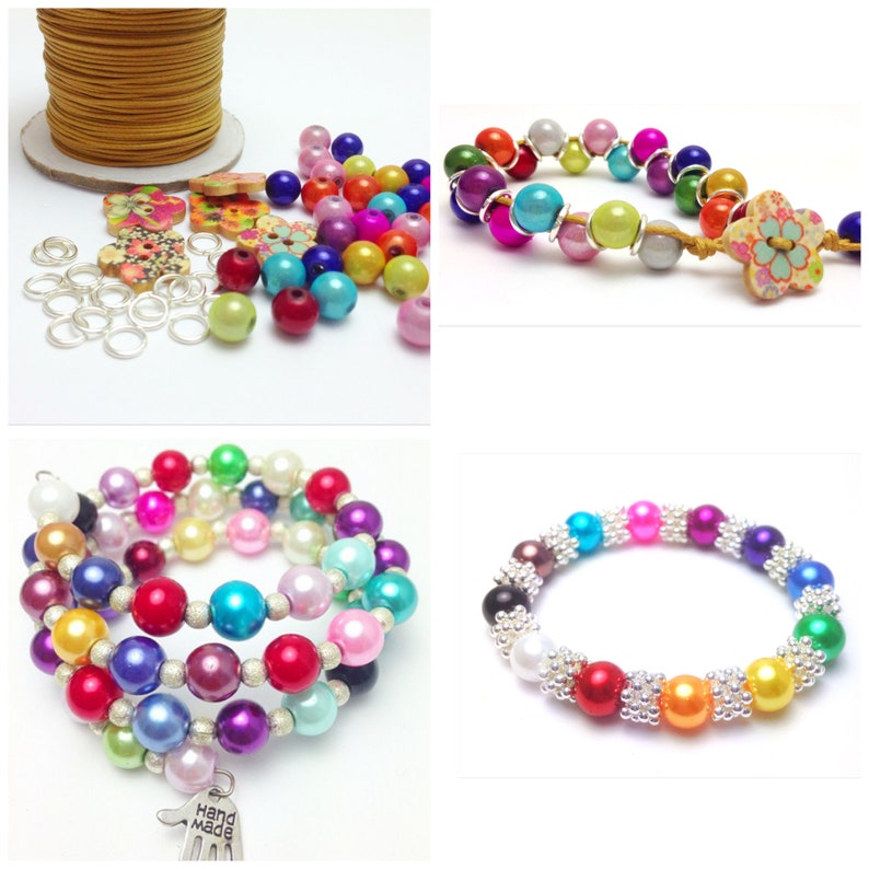 Jewellery kits bead kits Easter activity girls jewellery | Etsy