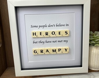 Decorazione In Legno Scarabeo Con Scritta Grandad Is Another Word For Best Friend - Regalo Per Nonno