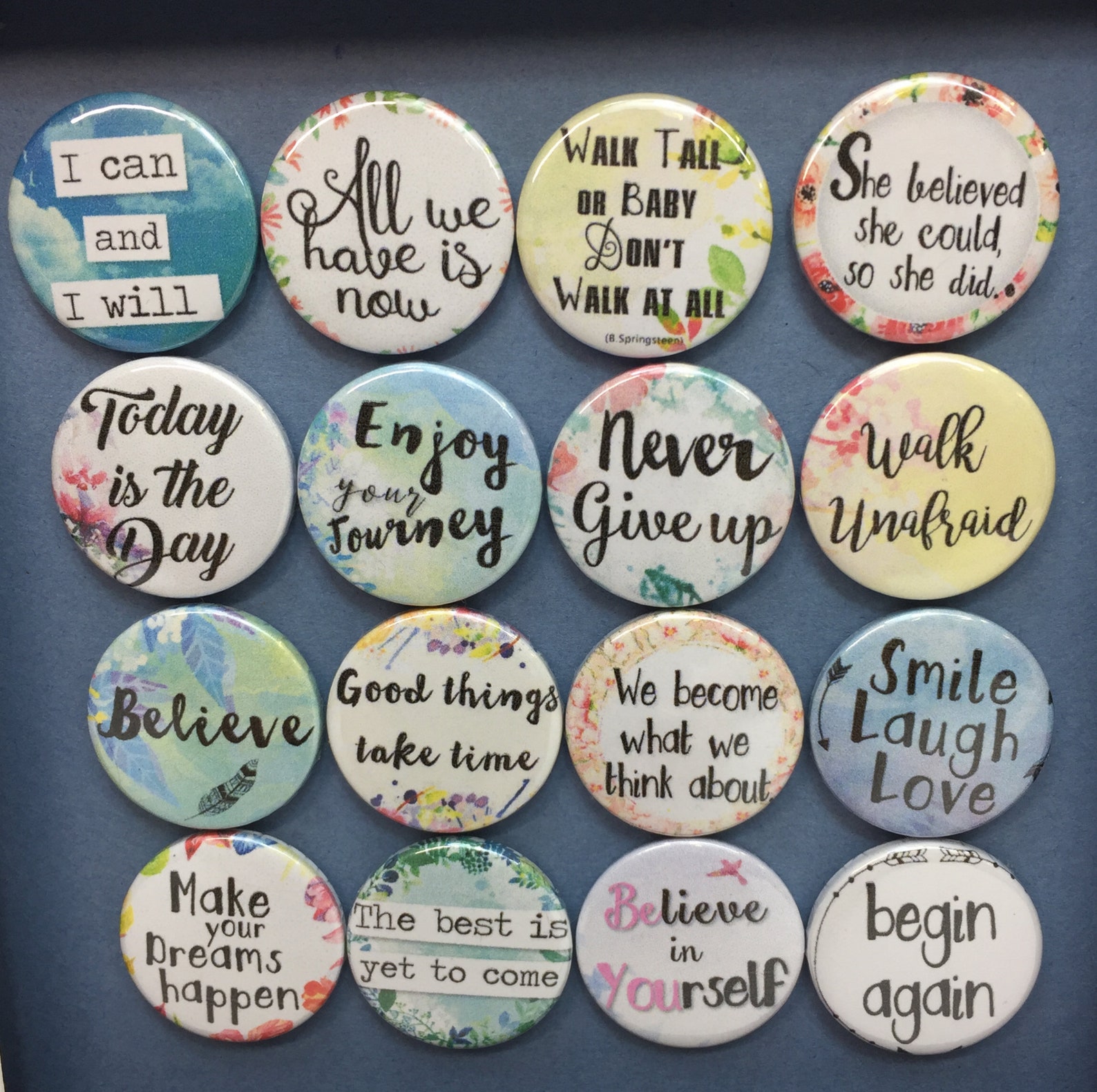 Badge Picture Handmade picture with quotes Motivational | Etsy