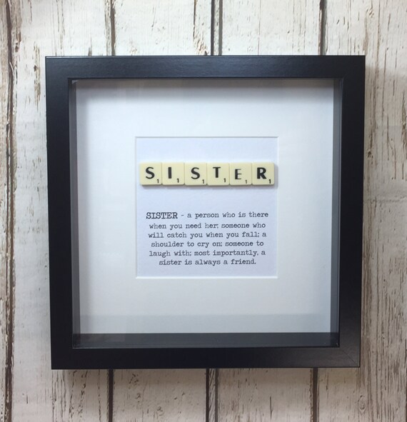 Personnalisé meilleur grande soeur Keepsake plaque étoile Cadeau Handcrafted