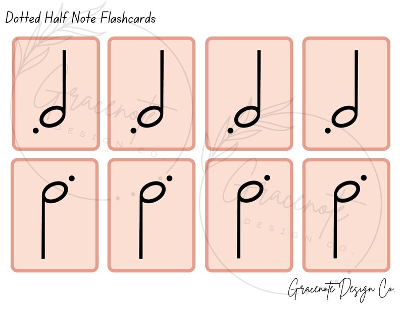 Music Note Flashcards DIGITAL DOWNLOAD // Printable Flashcards // Music Education // Piano ...