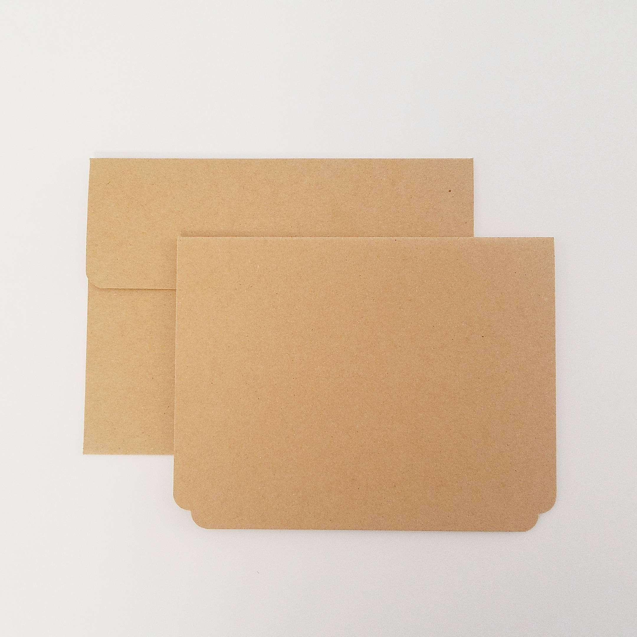 Pack of 10 Blank Cards, 4.25in X 5.5in Kraft Blank Cards, Handmade