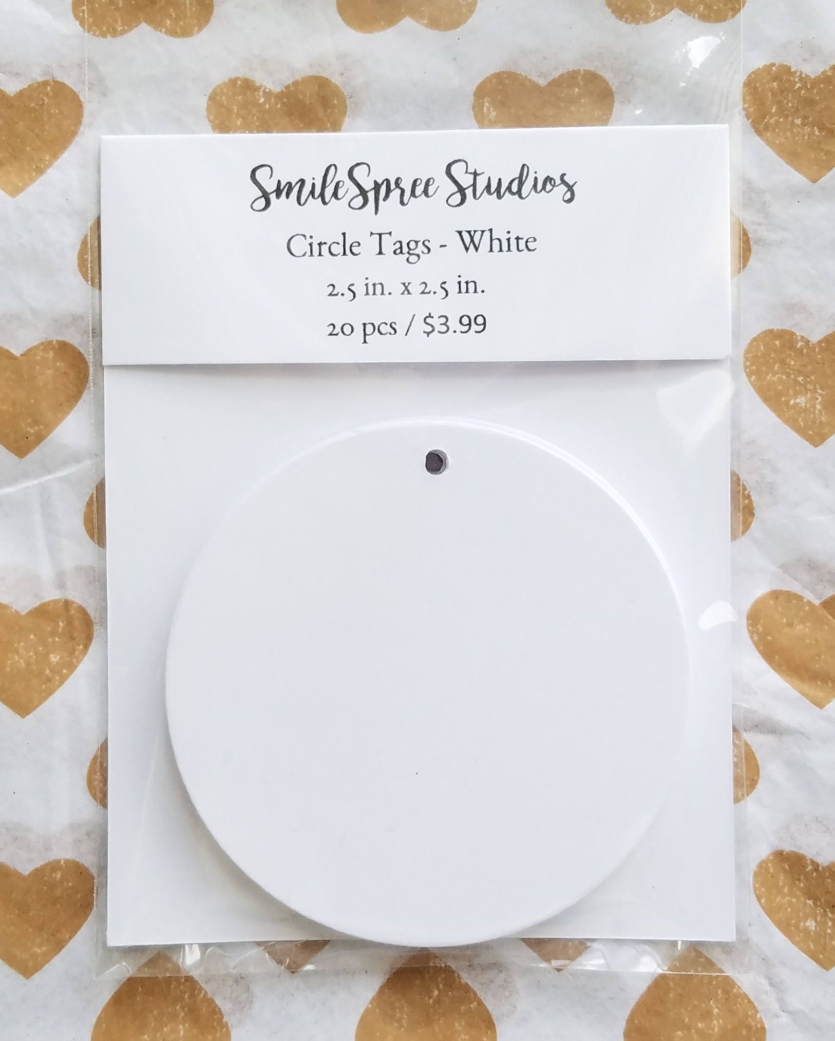 White Gift Tags / Bookmarks (20pc)