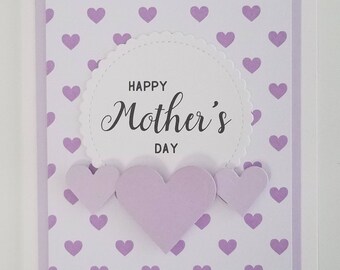 handmade mother's day card, mothers day card,  handmade cards, unique mother’s day card, blank mothers day greeting card, happy mothers day