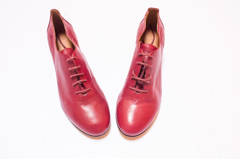 Shoes lindy hop red leather number 37 