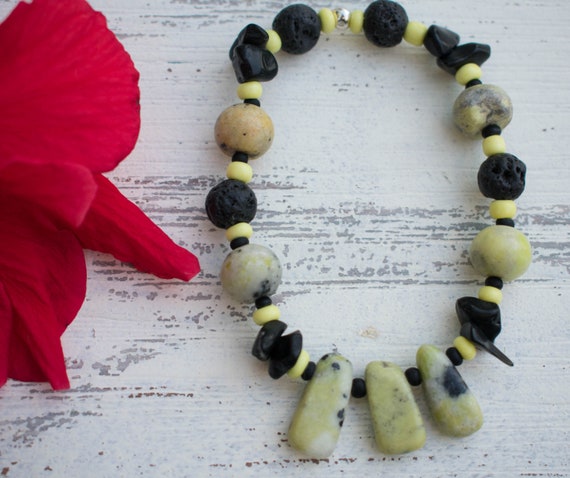 Lava Stone, Lava Diffuser Bracelet, Lava Bead Bracelet, Black