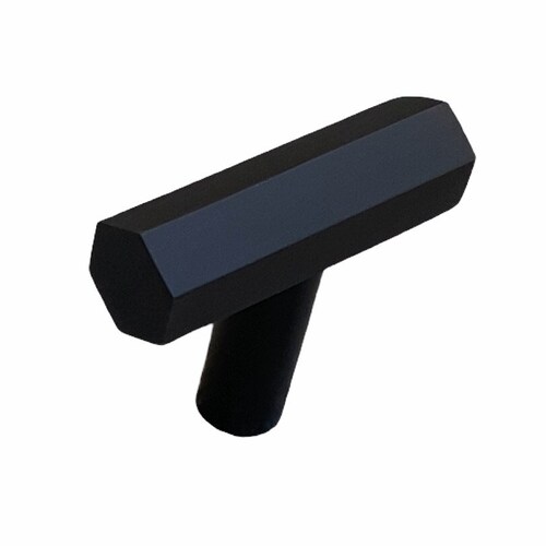 Black Brass Hexagon Bronze T Bar Drawer Handles Pulls Etsy