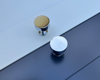 Zilver Chroom Messing Moderne Ronde Cirkel Kast Lade Handvatten Trekt Knoppen Hardware - SHIPS FROM USA - Strakke unieke glanzende keukenkast