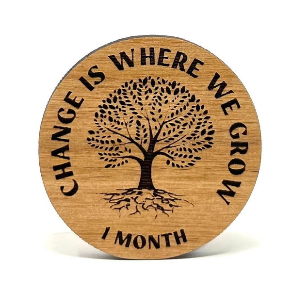 GROWTH Monthly & Yearly Sobriety Tokens! | Sober Gifts | Recovery Gifts | Sobriety Gifts | AA Chip | AA Medallion | Alcoholics Anonymous