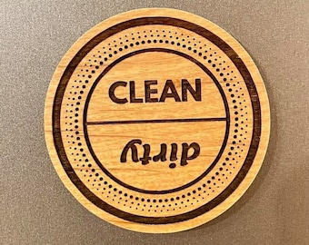 Dishwasher Magnet | CLEAN or dirty magnet | Dishwasher Magnet | dirty clean | Kitchen Magnet | New Home Gifts | Kitchen Decor | Kitchen Gift