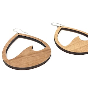 Michigan WAVE Teardrop Earrings! Earring Size is 2&quot; - LIGHTWEIGHT - Unique & Stylish! All day wear!