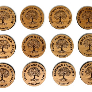 GROWTH Monthly & Yearly Sobriety Tokens! | Sober Gifts | Recovery Gifts | Sobriety Gifts | AA Chip | AA Medallion | Alcoholics Anonymous