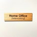 Engraved Alder Wood Home Office Sign - Teleworking Door Sign - Etsy
