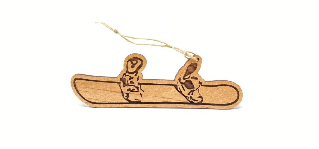 Snowboard Christmas Ornament Snowboard Gifts Snowboard Wood Art