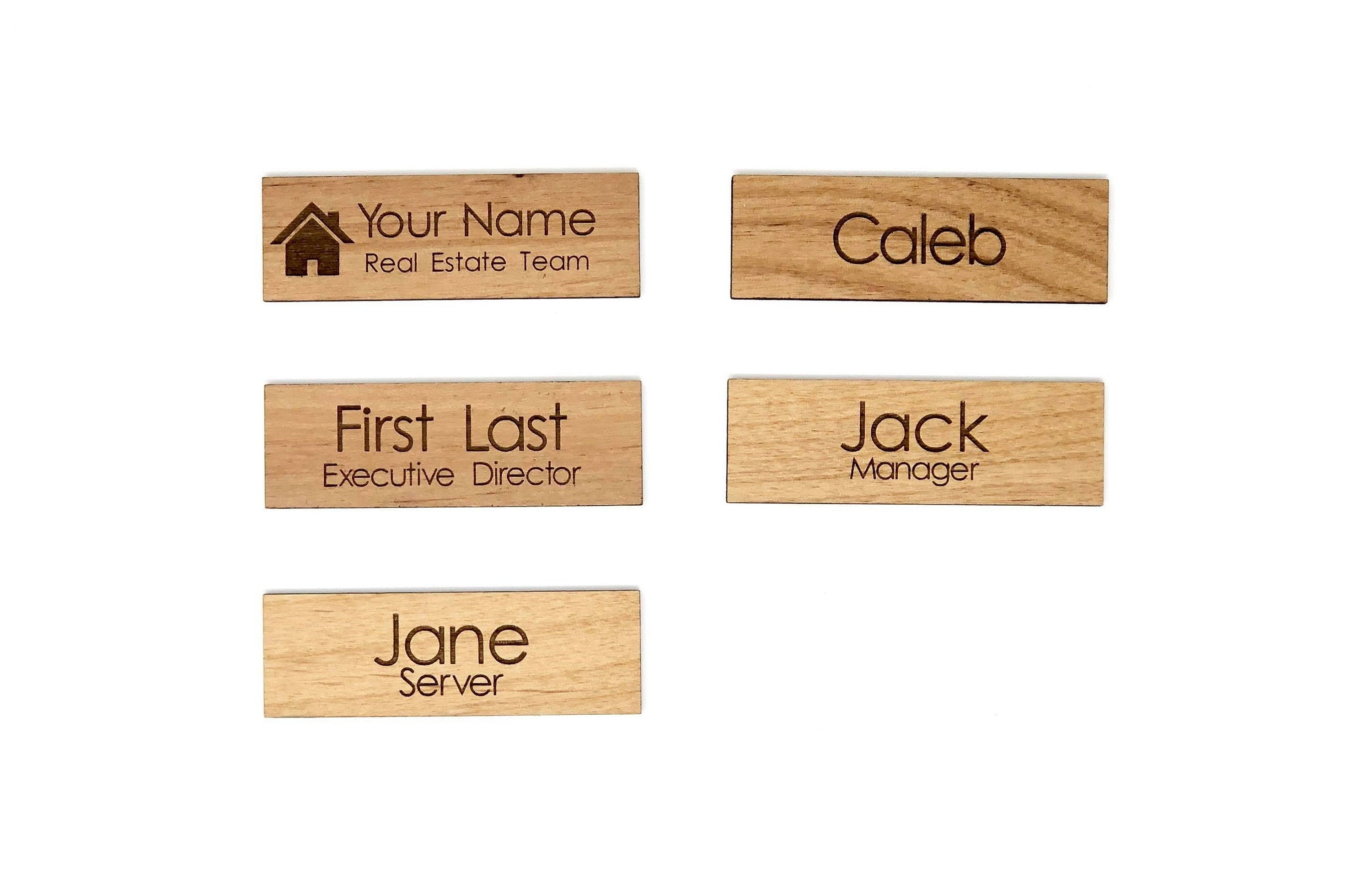 8+ Wooden Name Tags