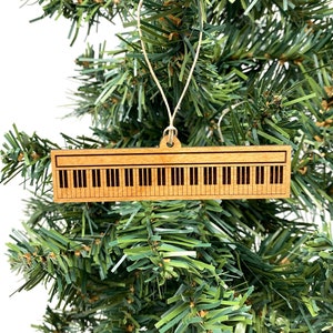 Keyboard Christmas Ornament - Piano Ornament - Music Instrument Ornament - Piano Player Gifts - Piano Lovers - Gifts for Musician
