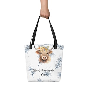 Tote bag highland cow