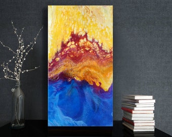 Original Resin Painting, Resin Artwork, Resin Abstract Art, Minimalist Abstract Painting, Original Abstract Painting, Resin Wall Art