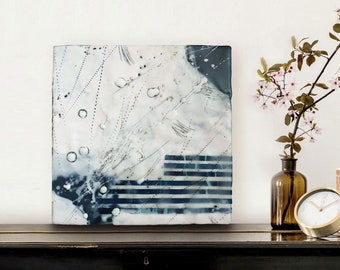 Encaustic Abstract Painting, Mixed Media Art, Textured Painting, Encaustic Art, Original Abstract Painting, Modern Home Decor