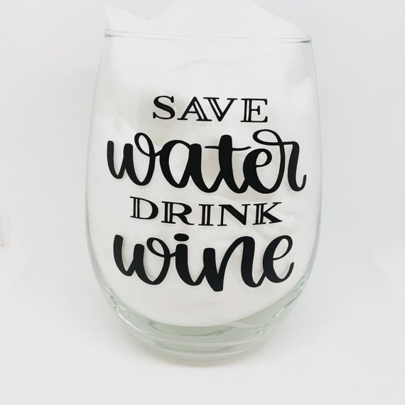 JESUS TOUCHED MY WATER Stemless FUNNY Wine Glass Engraved 21 oz Gift Water to Wine First Miracle
