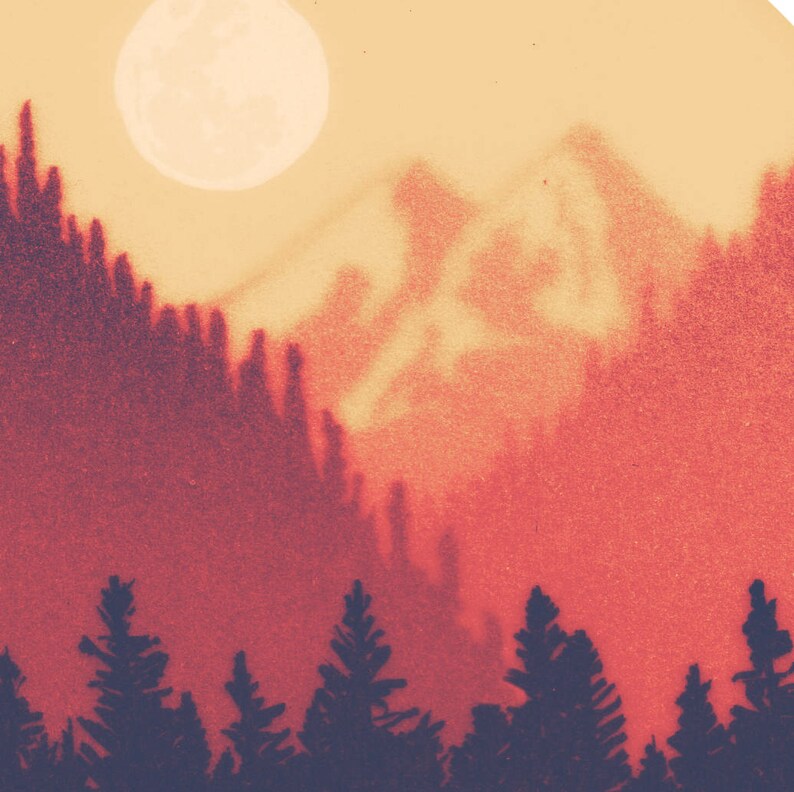 California Wall Art 'Pine Mountain' Golden State Etsy