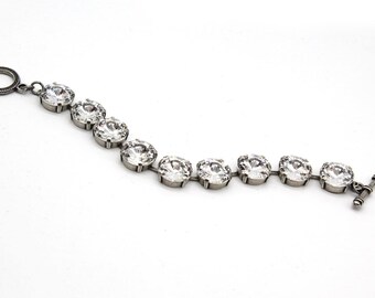 Crystal Tennis Bracelet-Classic jewelry-Statement Bracelet-large stone bracelet-costume Jewelry Bracelet-Homemade Bracelets