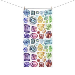 Beach Towel - Diamond Geometric Print - Luxury Cotton Pool Towel - Summer Beach Accessories - Vacation Gift