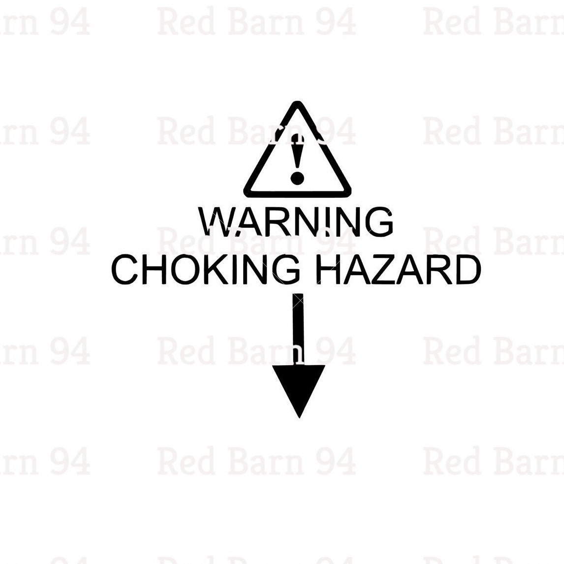 Warning Choking Hazard Svg Warning Choking Hazard Etsy
