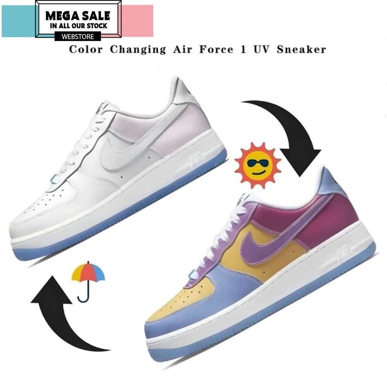uv color changing air force ones
