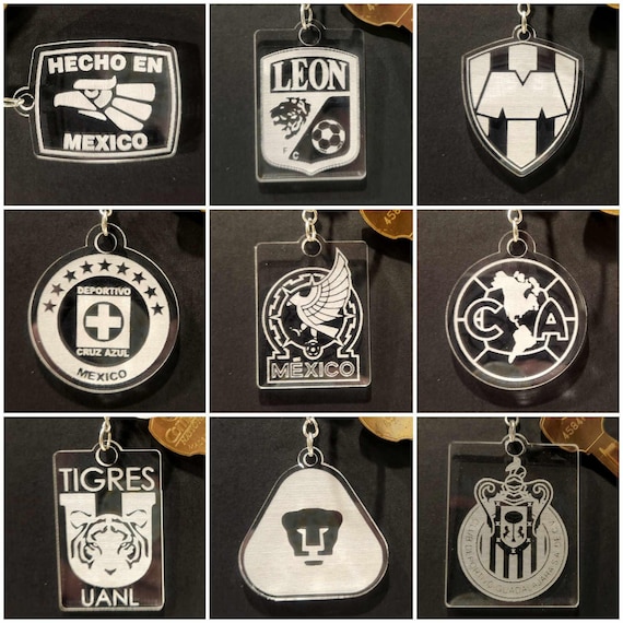 Keychain - Equipos de Mexico Futbol - Clear - Llavero Liga MX - soccer teams