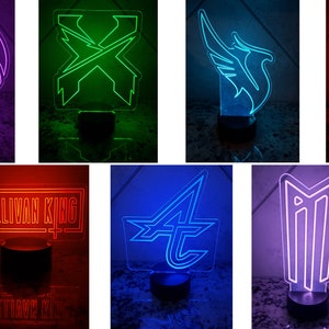 Any EDM Logo - LED Light Base - Color-changing